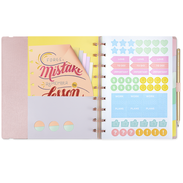 Planner Ultra Systemflex Rose Gold – Linha Metallic